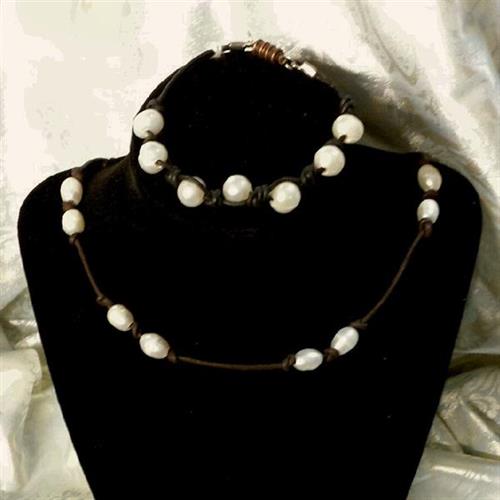 Leather & Pearl Jewelry