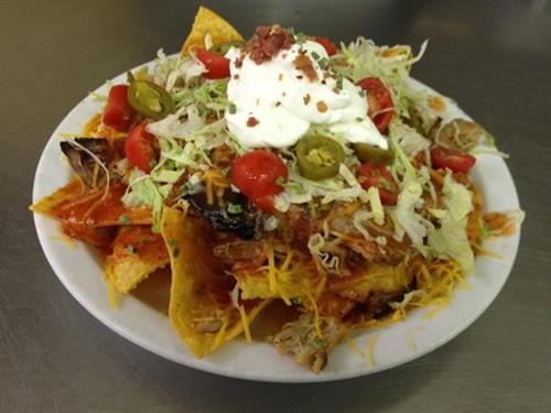 Pork and Chicken Nachos