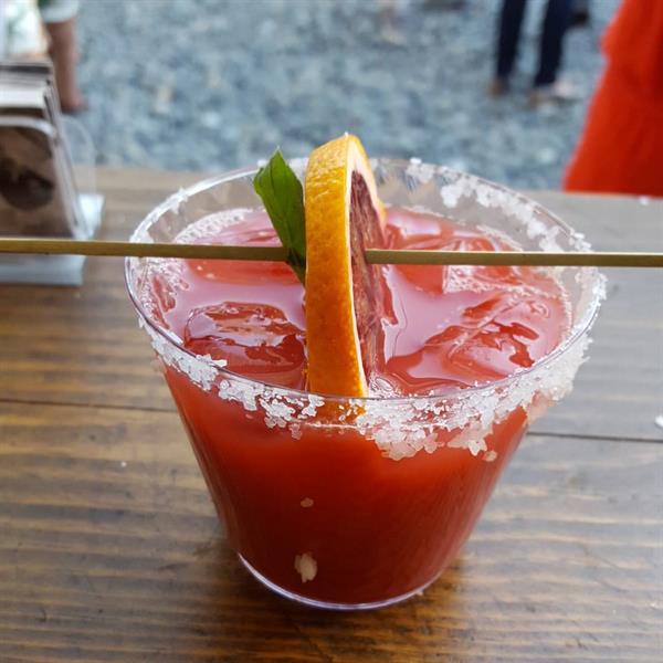 Spruce up your event with a unique signature cocktail! Featured here is a Blood Orange Margarita. Delicious!