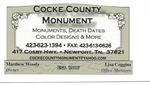 Cocke County Monument Company, Inc.