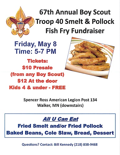 Smelt+Fry+in+MN Boy Scout Troop 40 Smelt & Pollock Fish Fry Fundraiser - May 8, 2015 ...
