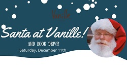 圣诞老人在Vanille & 捐书活动!