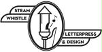 Steam Whistle Letterpress and Design Logo