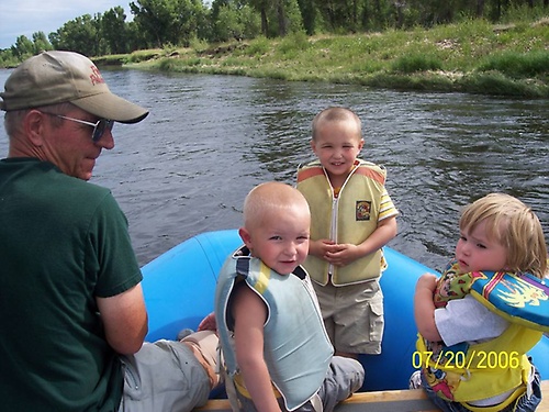 Hack and his grandkids when they were little.