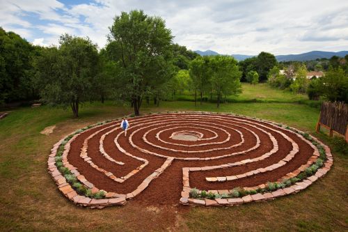 Our meditative labyrinth ~ the largest in New Mexico !