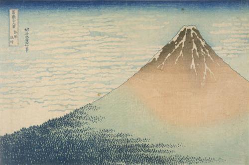Clear Weather, Southern Breeze (Gaifu Kaisei) from the series Thirty-Six Views of Mount Fuji (Fugaku Sanjurokkei), Katsushika Hokusai