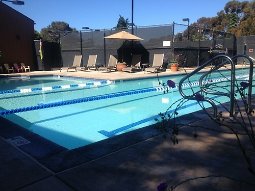 Outdoor Pool on a warm and quiet day - perfect for lap swim under the sunshine!