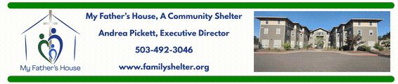 My Father's House, A Community Shelter