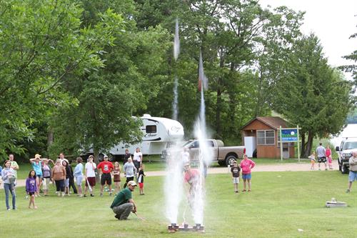 Rockets--one of the favorite activities at CBR