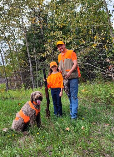 Teaching and experiencing Grouse Hunting in our area