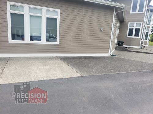 Before & After Concrete Soft Wash