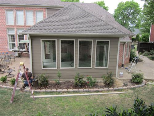 Beautiful custom sunroom addition by Lucius Complete Home in Bartlett, TN — adding comfort, energy efficiency, and year-round outdoor living space.