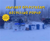 January Goldstream Recycling Popup