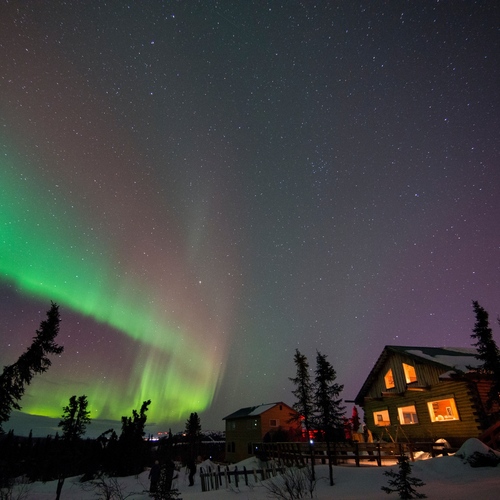 Northern lights over Fairbanks
