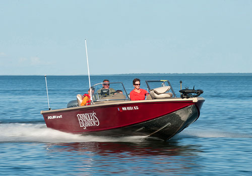 Polarcraft Kodiak rental boat 150 HP