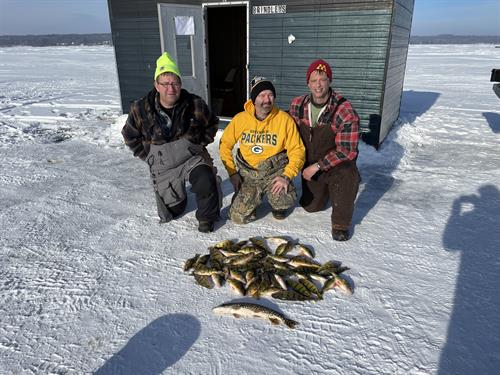 Guided ice fishing Perch