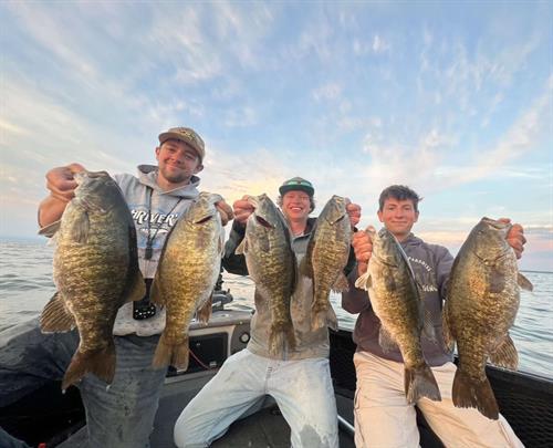 Catching Leech Lake Smallmouths with the Boys