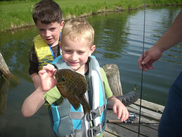Fishing off the dock