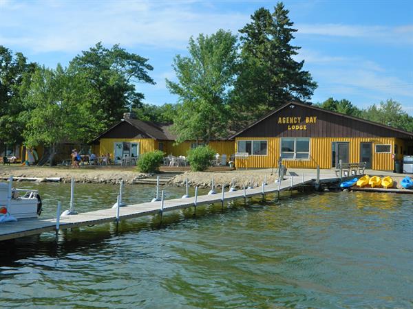 Main Dock at Agency Bay Lodge