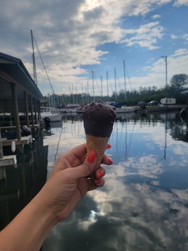 Enjoy ice cream treats, refreshments, and more from The Lodge