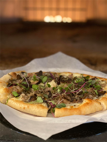 Wild Rice Mushroom Pizzas