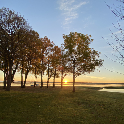 Sunrise on Leech Lake
