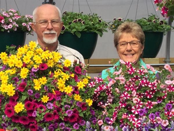 Beautiful hanging baskeets