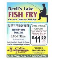 Friday Night Fish Fry at Devil's Lake State Park