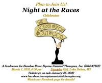 Hollywood Goes to the Races - A fundraiser for Baraboo River Equine-Assisted Therapies Inc.