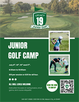 Legacy 19 Golf Course Junior Golf Camp