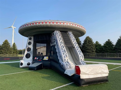 UFO Bounce House and Slide Combo