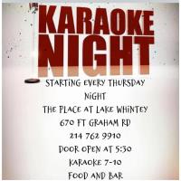 Karaoke Night @ The Place at Lake Whitney