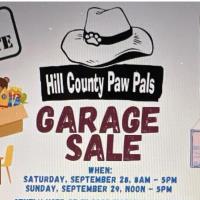 Hill County Paw Pals Garage Sale Fundraiser