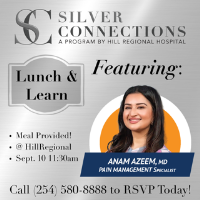 Lunch and Learn - Meet Pain Management Specialist Dr. Anam Azeem