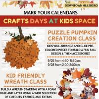 Craft Days at Kids Space Indoor Play Center - Hillsboro