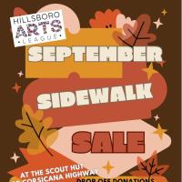 Sidewalk Sale at the Scout Hut!