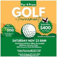 PAR 4 PROM Golf Tournament Saturday November 23rd