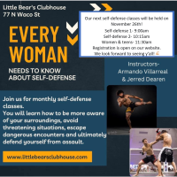 Self Defense Classes at Little Bear's Clubhouse
