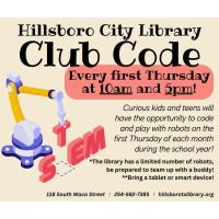 Club Code at Hillsboro City Library