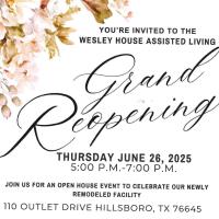 Wesley House Assisted Living Grand Reopening Reception