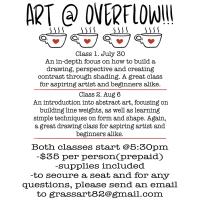 Art @ Overflow Coffee - drawing class with David Handy