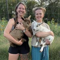 Sunset Goat Yoga at Super Blooms Flower Farm