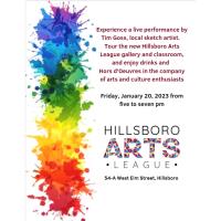 Hillsboro Arts League Live Sketch Artist and Open House