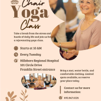 Chair Yoga Weekly Class at Hill Regional Hospital