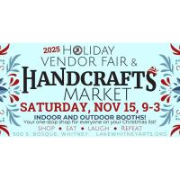 Holiday Vendor Fair at Lake Whitney Arts