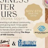 Business After Hours Hosted By Julie Siddons Realtors and Hill County Insurance, with Kendra Scott Jewelry