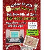 Deck the Trays - A Holiday Paint Party at Overflow Coffee