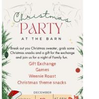 Christmas Party at the Barn 2B Perfornance Horses