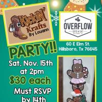 Gingerbread Man Art Experience at Overflow Coffee