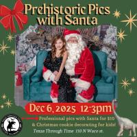 Prehistoric Pictures with Santa At Texas Through Time Museum